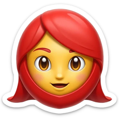 Cria um emoji de uma Maçã que tem asas sticker