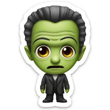 Classic universal monsters cute romantic funny  sticker