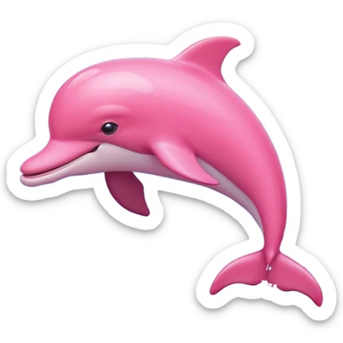 Golfinho cor de rosa sticker