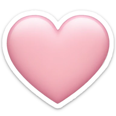 Pastel pink heart sticker