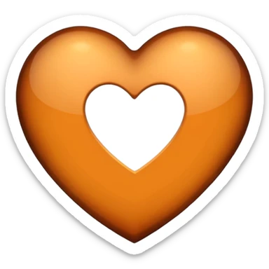 Colored Heart hex code 47201C sticker