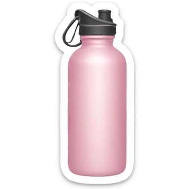 Light pink water bottle sticker