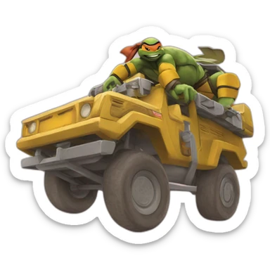 april o'neil  tmnt sticker
