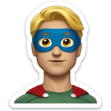 Vision superhero marvel realistic sticker