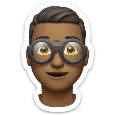 crie um emoji usando um oculos de realidade virtual sticker