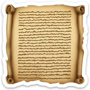 ancient scroll sticker
