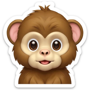 rookie monkeys puppies sticker