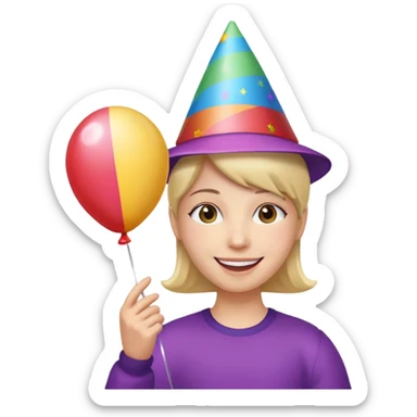 make a funny cool and nice, happy sticker