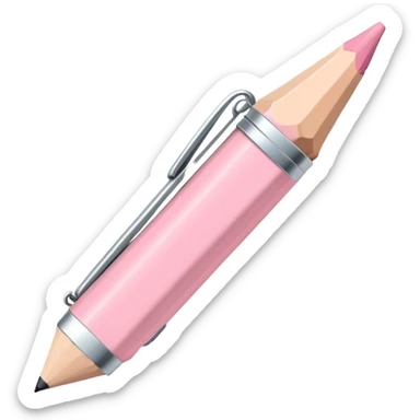 light pink pencil case no face sticker