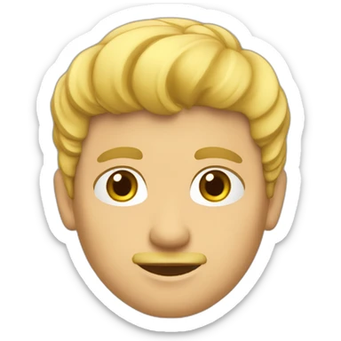 Un homme blond de côté sticker