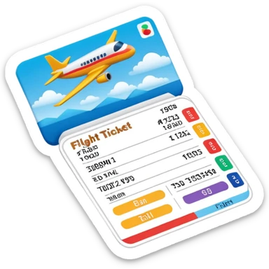I will buy the flight ticket sticker