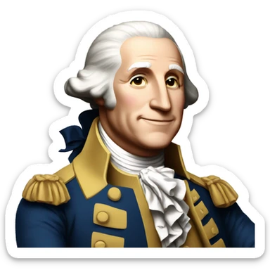 George Washington thumbs up sticker