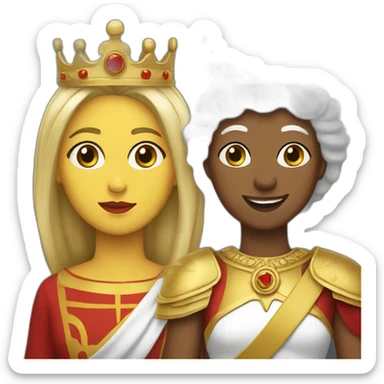 Macedonia and the queen sticker