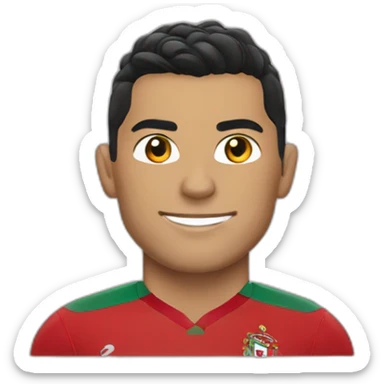 Cr7 avec un maillot portugal sticker