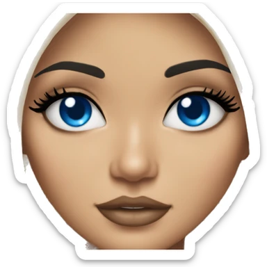 blonde kylie jenner with blue eyes sticker