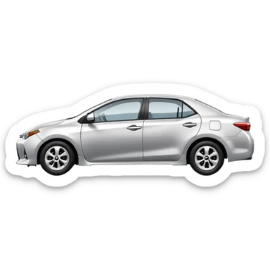 Toyota Corolla sedan car sticker