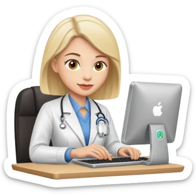 nutricionist with a computer sticker