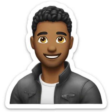 Handsome hunk sticker