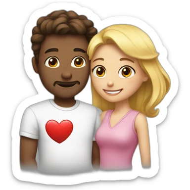 A man gives a heart to my girl sticker