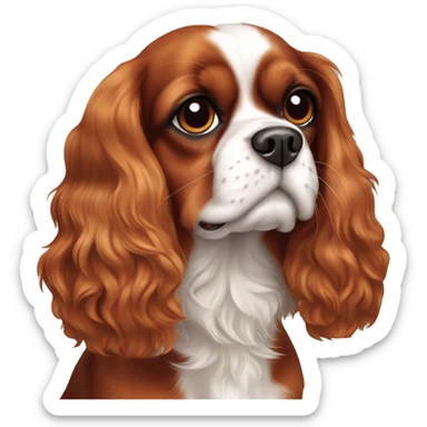 Cavalier king charles ruby sticker