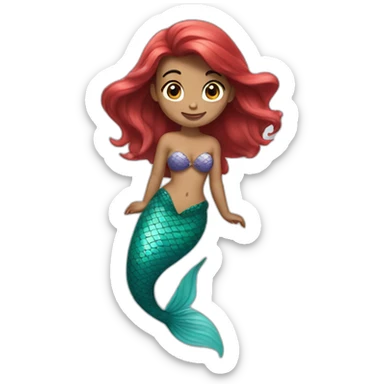 little mermaid sticker