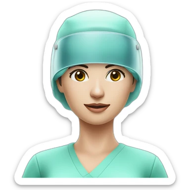 Surgeon-with-virtual-reality-display-operating-on-woman sticker