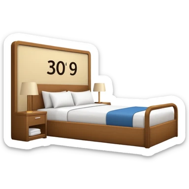 hotel room number 三百九 in japanes sticker