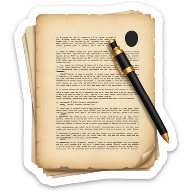 Courtroom Items, Legal Document – official case file or contract

 sticker