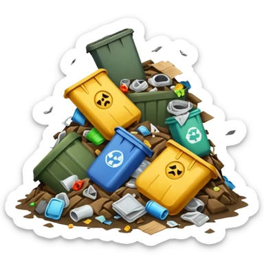 trash tiny sticker