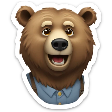 ol grizzly bear  sticker