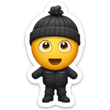 Bal with glue sticker