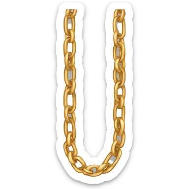 gold chain sticker