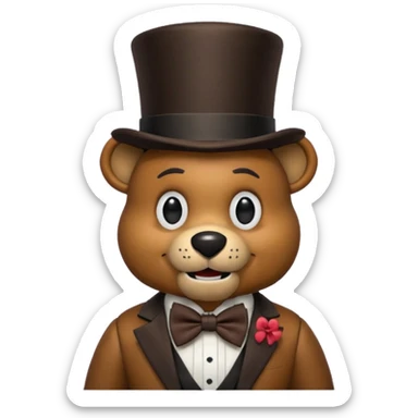 Freddy fazbear sticker