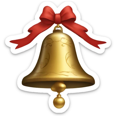 christmas bell sticker