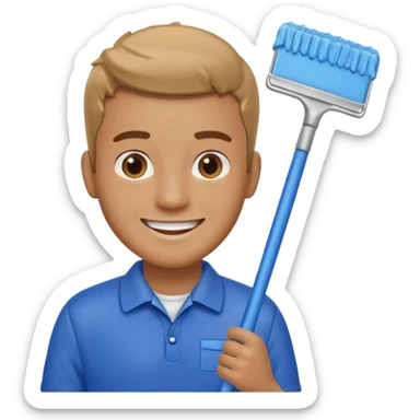 Window Cleaner man  sticker