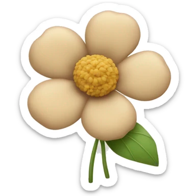 beige-flower sticker