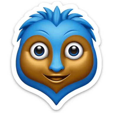 crie somente o biquini xadrez azul sticker