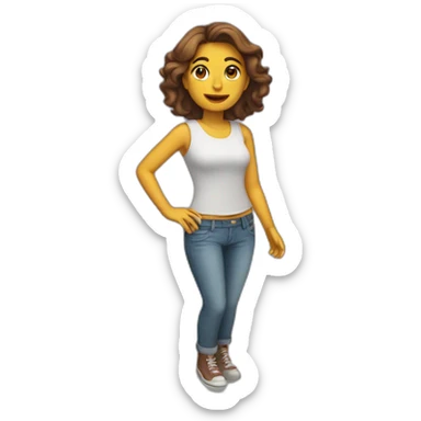 Chica buceadora sticker