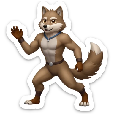 Ginga Nagareboshi the Wolf sticker