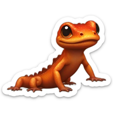 volcano salamander sticker