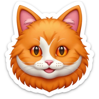 a cute emoji of a cat with heart eyes sticker