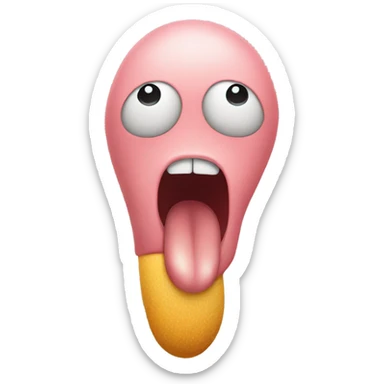 lungs with long tongu sticker