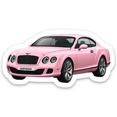 Pastel Pink Bentley  sticker