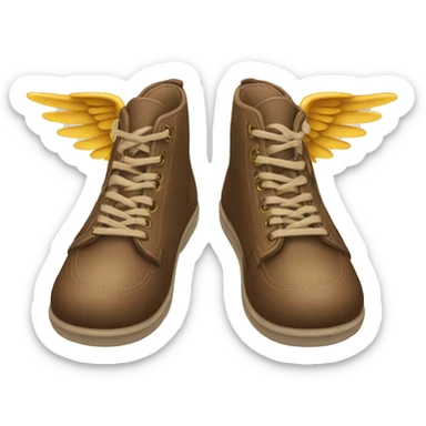 shoes with wings sticker