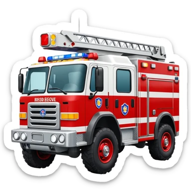 Search & Rescue Truck in USA. sticker