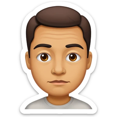 caricature style paint sticker