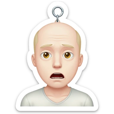 A man who’s hanging himself sticker