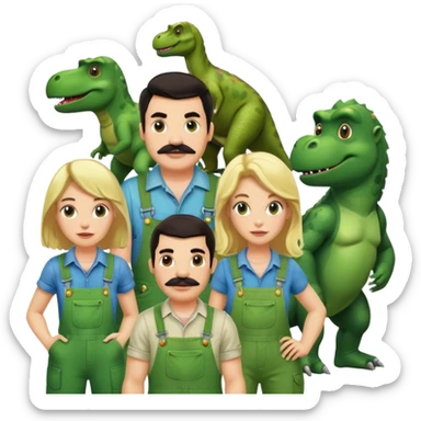 Mario, Luigi, donkey Kong, princess, peach, Yoshi, and toad sticker