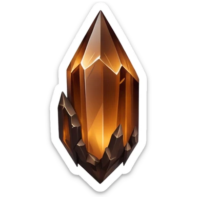 dark brown nebula crystal shard sticker
