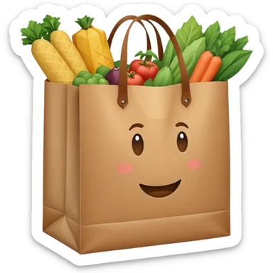  grocery bag sticker